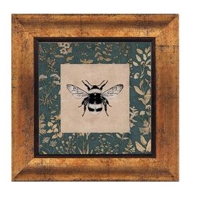 Boho Floral Bee Wall Art